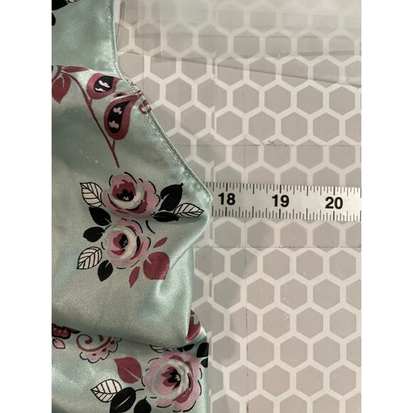 Vintage Kathryn Womens Top Large Paisley Satin Babydoll Romantic Fairy 90s FLAW - Picture 5 of 7